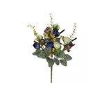 Assistência Técnica e Garantia do produto Galho de Flor Artificial Camélia Azul e Creme