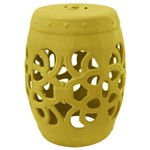 Assistência Técnica e Garantia do produto Garden Seat em Cerâmica Amarelo com Detalhes Vazados