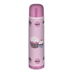 Assistência Técnica e Garantia do produto Garrafa Térmica 1 Litro Aço Inox Estampada Lilas Rosa Cupcake Fácil de Limpar