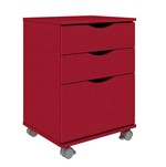 Assistência Técnica e Garantia do produto Gaveteiro Colors 3325A 2 Gavetas e 1 Gavetão Vermelho - Madesa