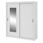 Assistência Técnica e Garantia do produto Guarda Roupa Apoena New 2 Portas Branco Alto Brilho com Espelho