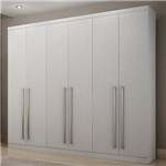 Assistência Técnica e Garantia do produto Guarda Roupa Casal 6 Portas 4 Gavetas Kratos Móveis Novo Horizonte Branco