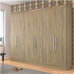 Assistência Técnica e Garantia do produto Guarda-roupa Casal 260 X 230cm 6 Portas 100% Mdf - Qmovi Mega 1414