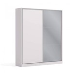 Assistência Técnica e Garantia do produto Guarda Roupa Casal com Espelho 2 Portas 3 Gavetas Premium Kappesberg Branco