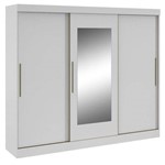 Assistência Técnica e Garantia do produto Guarda Roupa Montebello 3 Portas Branco Alto Brilho com Espelho