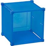 Assistência Técnica e Garantia do produto Guarda Tudo 1x1 5b 31x31cm Azul Polipropileno - Metaltru