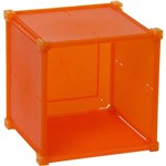 Assistência Técnica e Garantia do produto Guarda Tudo 1x1 6b 31x31cm Laranja Polipropileno - Metaltru