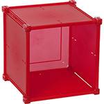 Assistência Técnica e Garantia do produto Guarda Tudo 1x1 9b 31x31cm Vermelho Polipropileno - Metaltru