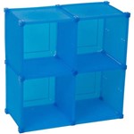 Assistência Técnica e Garantia do produto Guarda Tudo 2x2 5B 60x60cm Azul Polipropileno - Metaltru