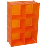 Assistência Técnica e Garantia do produto Guarda Tudo 3x2 6B 60x89cm Laranja Polipropileno - Metaltru