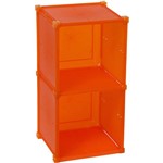 Assistência Técnica e Garantia do produto Guarda Tudo 2x1 6b 31x60cm Laranja Polipropileno - Metaltru