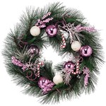 Assistência Técnica e Garantia do produto Guirlanda Bolas Brancas e Rosas 60cm Christmas Traditions Verde