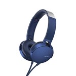 Assistência Técnica e Garantia do produto Headphone Sony Mdr-xb550ap com Extra Bass Azul