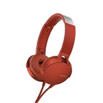 Assistência Técnica e Garantia do produto Headphone Sony Mdr-xb550ap com Extra Bass Vermelho