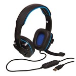 Assistência Técnica e Garantia do produto Headset Gamer Usb Pc, Notebook, Ps3, Ps4 - Knup Kp-357 Cor Azul