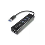 Assistência Técnica e Garantia do produto Hub USB 3.0 com 3 Portas + Adaptador de Rede Ethernet Gigabit Rj-45 - Exbom -UHL-300