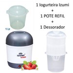 Assistência Técnica e Garantia do produto Iogurteira Elétrica Cinza Izumi Bivolt 1 Litro + Dessorador para Iogurte Grego + Pote Refil
