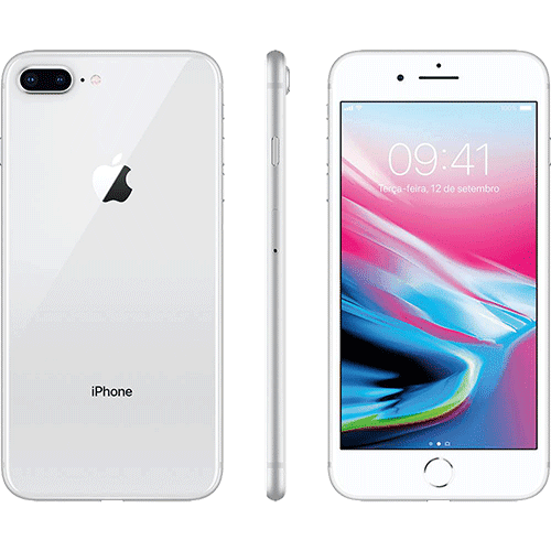 Assistência Técnica e Garantia do produto IPhone 8 Plus Prata 64GB Tela 5.5" IOS 11 4G Wi-Fi Câmera 12MP - Apple