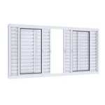 Assistência Técnica e Garantia do produto Janela de Correr Aço 6 Folhas Lucasa Facilità 100cmx120cm Branco