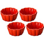Assistência Técnica e Garantia do produto Jogo 4 Petisqueiras Edu Guedes P/Cupcake Vermelha - Bon Gourmet