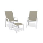 Assistência Técnica e Garantia do produto Jogo 2 Cadeiras, S/ Mesa Alumínio Branco Tela Colonial