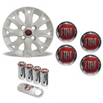 Assistência Técnica e Garantia do produto Jogo Calota Aro 13 Fiat Palio Fire 2014 Grid + Emblema Resinado + Tampa Ventil