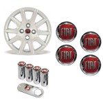 Assistência Técnica e Garantia do produto Jogo Calota Aro 14 Fiat Siena 2012 2013 Grid + Emblema Resinado + Tampa Ventil