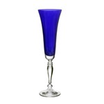 Assistência Técnica e Garantia do produto Jogo de 6 Taças para Champanhe Victoria Azul Cobalt em Cristal Ecológico 180ml - 57159