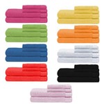 Assistência Técnica e Garantia do produto Jogo de Banho 4 Peças Sendo 2 Banho e 2 Rosto Kit de Toalhas Coloridas Vênus