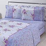 Assistência Técnica e Garantia do produto Jogo de Cama Queen Romantic 180 Fios 4 Peças 100% Algodão - Casa & Conforto