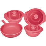 Assistência Técnica e Garantia do produto Jogo de Panelas Oxford Cookware Mail Order Cerâmica 4 Peças Rose