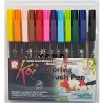 Assistência Técnica e Garantia do produto Jogo de Pincel Caneta Brush Pen com 12 Cores Koi - Sakura
