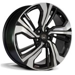 Assistência Técnica e Garantia do produto Jogo de Rodas New Civic G10 2017 Aro 20 X 7,5 5x114,3 ET45 Honda Volcano Tokyo Preto Diamantado