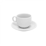 Assistência Técnica e Garantia do produto Jogo de Xícaras de Café com Pires Porcelana 12 Peças 180ml Rojemac Branco