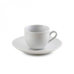 Assistência Técnica e Garantia do produto Jogo de Xícaras de Café com Pires Porcelana 12 Peças 80ml Anacapri Rojemac Branco