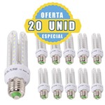 Assistência Técnica e Garantia do produto KIT 20 Lâmpada Led Milho 3U 9W Branco Frio