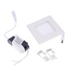 Assistência Técnica e Garantia do produto Kit 20 Luminária Painel Led Plafon de Embutir Quadrado 3w Branco Quente