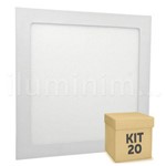 Assistência Técnica e Garantia do produto Kit 20 Painel Plafon 25w Led Quadrado Sobrepor Branco Frio Bivolt