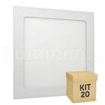 Assistência Técnica e Garantia do produto Kit 20 Painel Plafon Luminária Led Sobrepor 12w Branco Quente