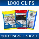 Assistência Técnica e Garantia do produto KIT 1.000 CLIPS 1.0 Mm + 300 CUNHAS + 01 ALICATE