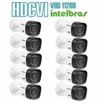 Assistência Técnica e Garantia do produto Kit 10 Câmeras com Infravermelho Intelbras Multi HD Vhd 1120b G4 Lente 3.6 720p Branca