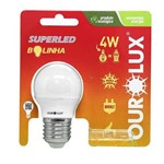 Assistência Técnica e Garantia do produto Lâmpada SuperLed Bolinha Ourolux 4W Bivolt Luz Amarela 2700K