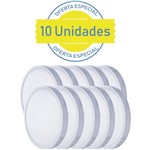 Assistência Técnica e Garantia do produto Kit 10 Paineis Plafon Led 25w Redondo Sobrepor 6000k Branco Frio