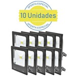 Assistência Técnica e Garantia do produto Kit 10 Refletores Holofote Led 50w Branco Frio Prova D'água