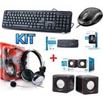 Assistência Técnica e Garantia do produto Kit 4 em 1 Teclado + Mouse Óptico + Caixa de Som + Fone Ouvido Headset com Microfone Pc Desktop