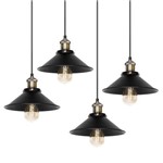 Assistência Técnica e Garantia do produto KIT - 4 X Luminárias Pendentes Industrial Vintage Loft Hat