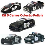 Assistência Técnica e Garantia do produto Kit 5 Coleção Miniatura Carro Policial / Policia 1/38 Cor Preto Kinsmart