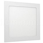 Assistência Técnica e Garantia do produto Kit 5 Plafon Led Luminaria Embutir 18w Slim Quadrado Branco Quente
