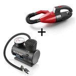 Assistência Técnica e Garantia do produto Kit Automotivo Compressor de Ar + Aspirador de Pó 12v Multilaser