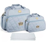Assistência Técnica e Garantia do produto Kit Bolsa Bebê Maternidade Azul Claro Trocador B20W05